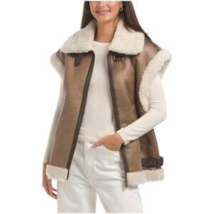 BERNARDO Faux Shearling Vest